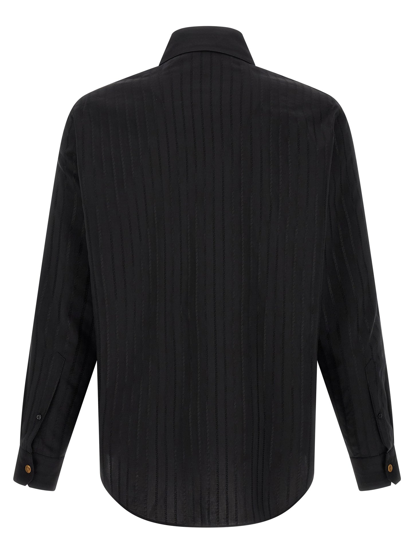 Versace Black Cotton Blouse