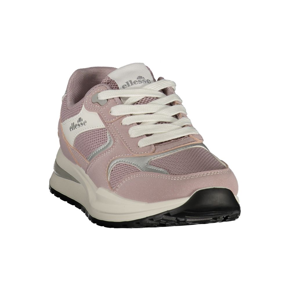 Ellesse Women's Athletic Polyester & Polyurethane Sneakers - Pink White Print