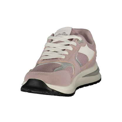 Ellesse Women's Athletic Polyester & Polyurethane Sneakers - Pink White Print