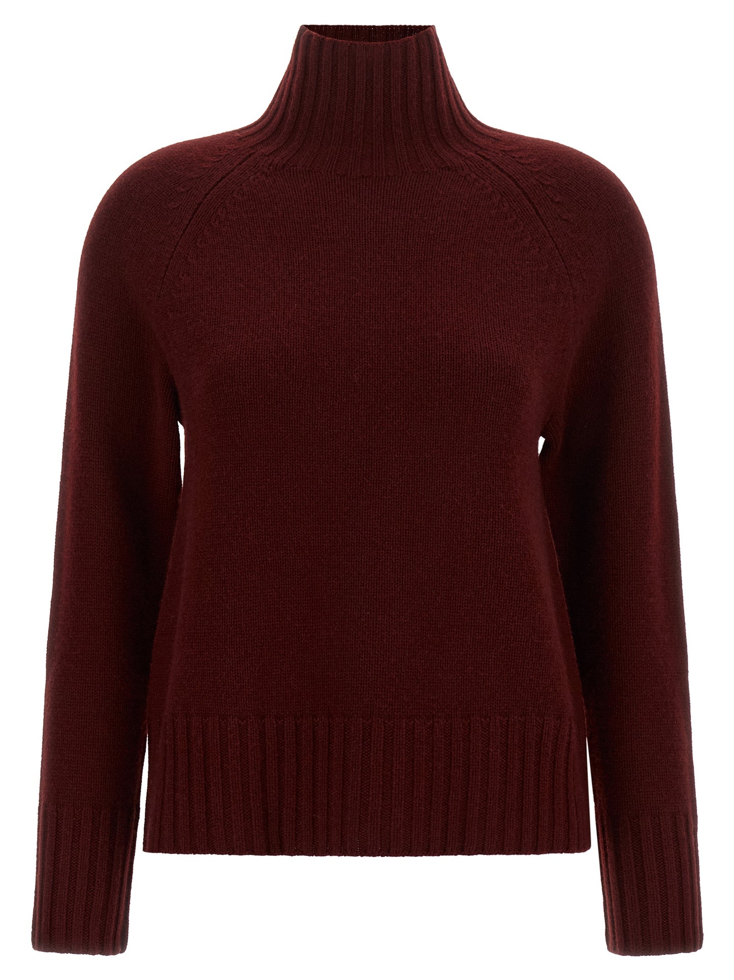 'S Max Mara Bordeaux Wool Cardigan