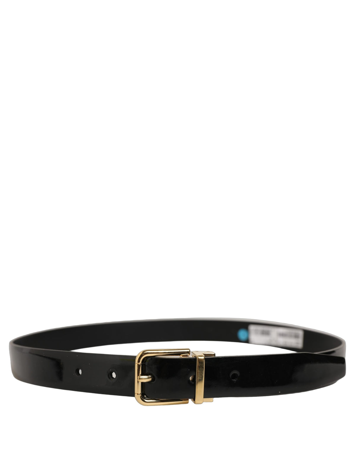 Dolce & Gabbana Leather & Metal Belt - Black Gold
