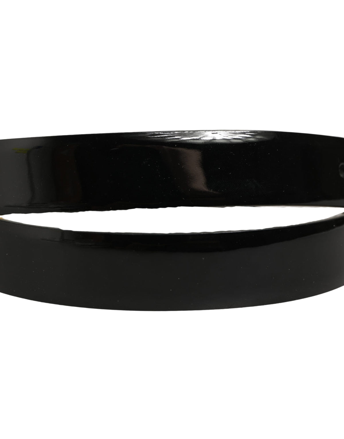 Dolce & Gabbana Leather & Metal Belt - Black Gold