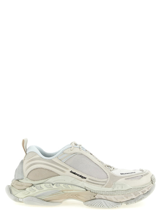 Athletic Sneakers by Balenciaga for men in polyethylene & polyurethane white showcases an impeccable silhouette, defined by an impeccable athletic style design that perfectly captures the essence of the Men's Athletic Polyethylene & Polyurethane Sneakers.