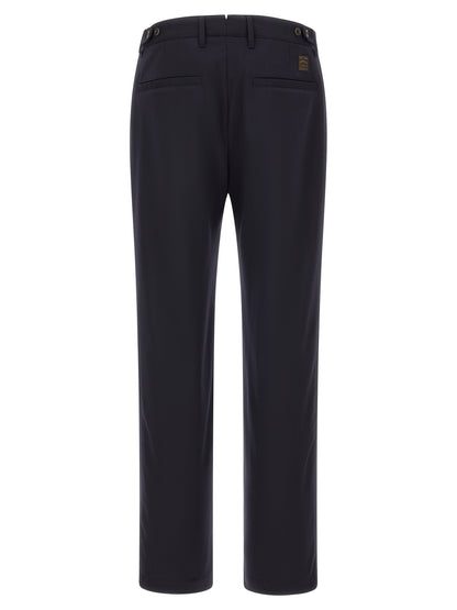 Incotex Blue Polyester Dress Pants