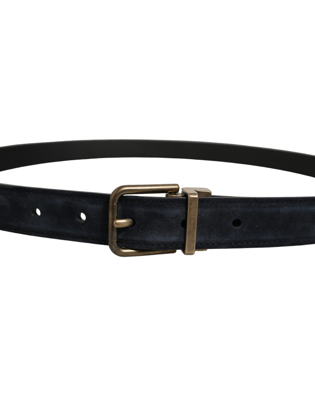 Dolce & Gabbana Calf Leather Belt - Black Gold