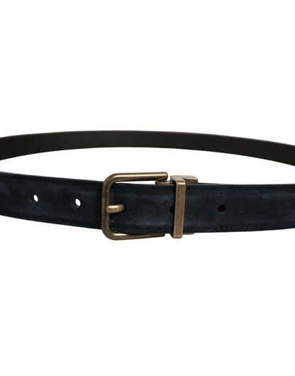 Dolce & Gabbana Calf Leather Belt - Black Gold