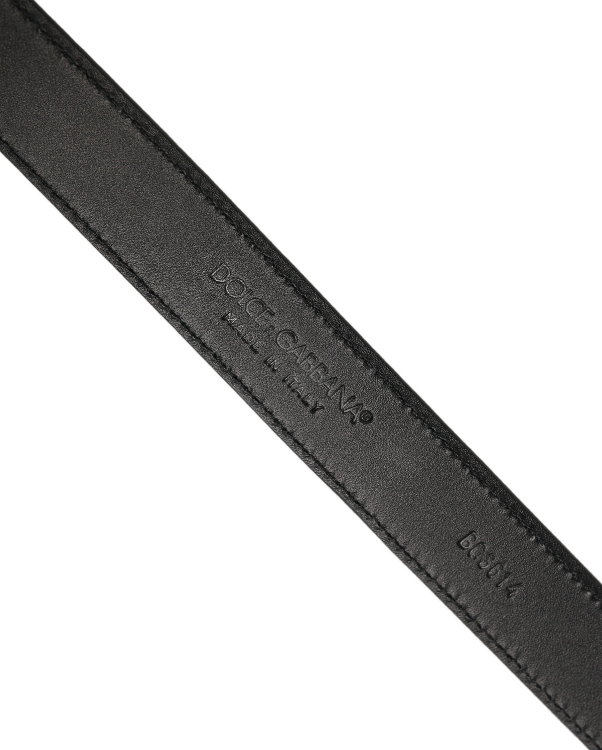 Dolce & Gabbana Calf Leather Belt - Black Gold