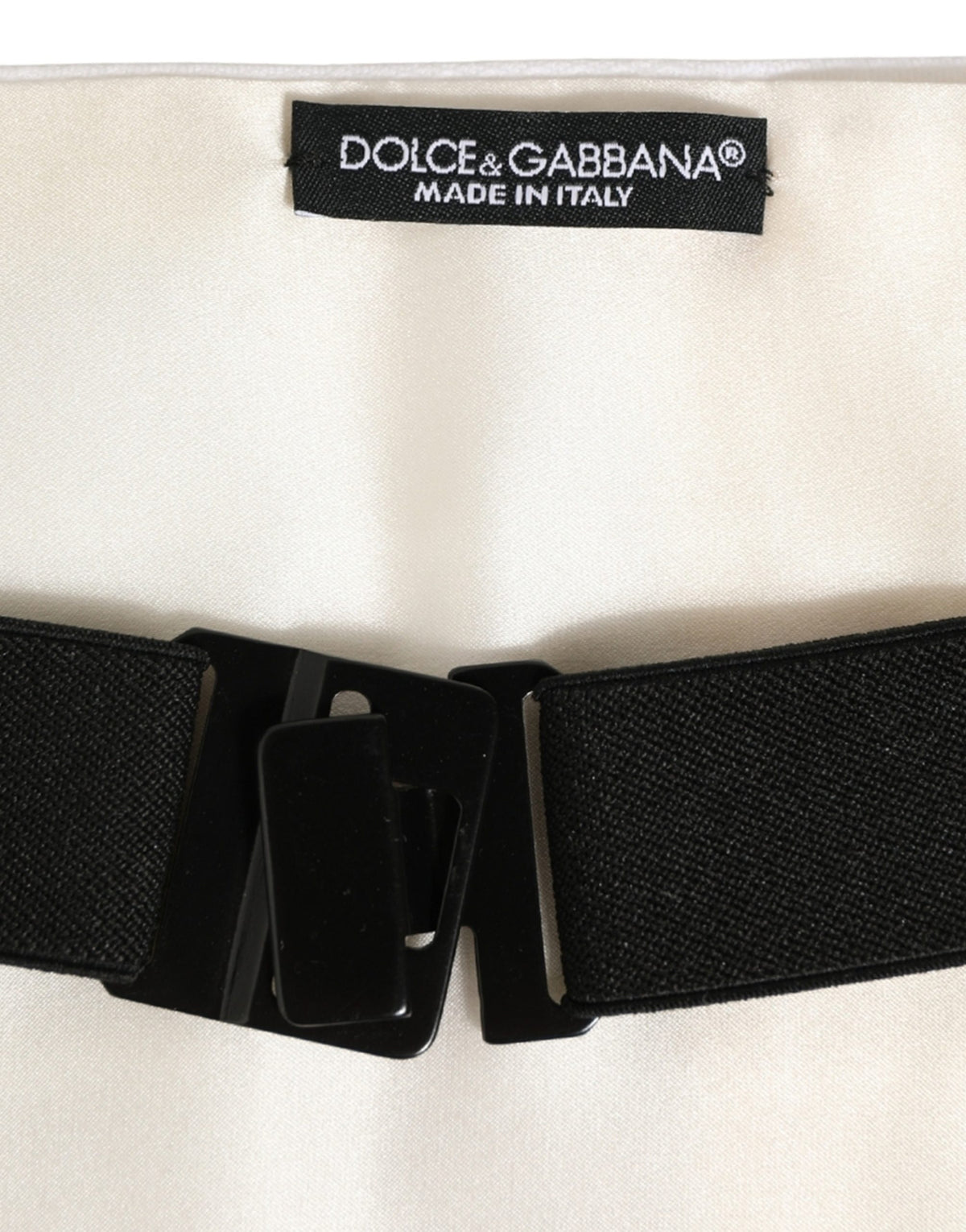 Dolce & Gabbana Cotton Cummerbund - White