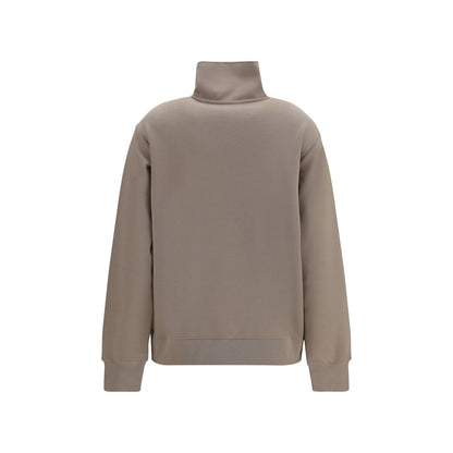 Sweatshirt by S Max Mara for women in cotton polyester beige features an magnificent silhouette, showcasing a sophisticated high-neck neckline and detail for a truly magnificent finish.