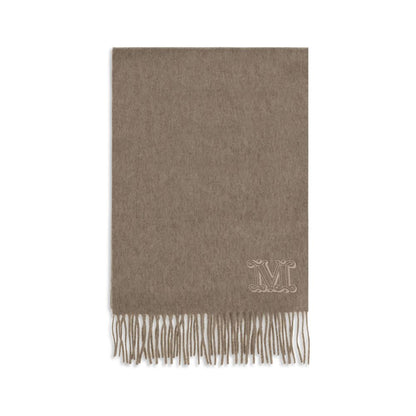 Max Mara Cashmere Shawl Fringes Scarf - Beige