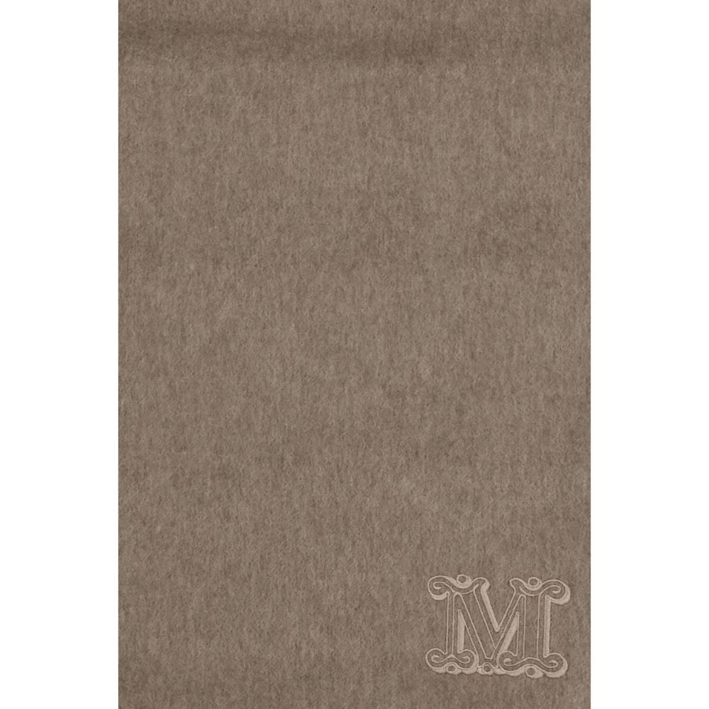 Max Mara Cashmere Shawl Fringes Scarf - Beige