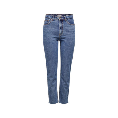 Only Blue Cotton Mom Jeans