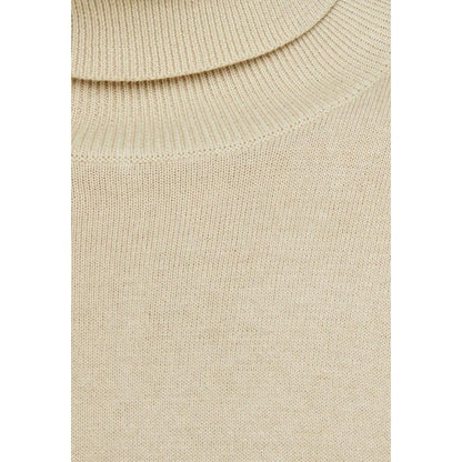Jack Jones Beige Cotton Turtleneck