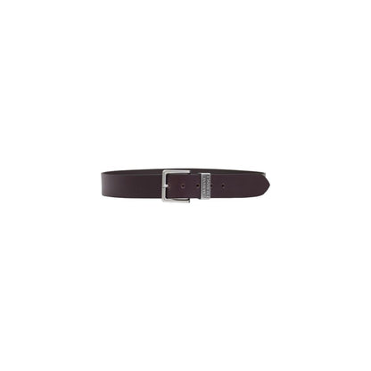 Armani Exchange Brown Leather Regular Belt