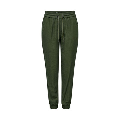 Only Green Viscose Casual Pants