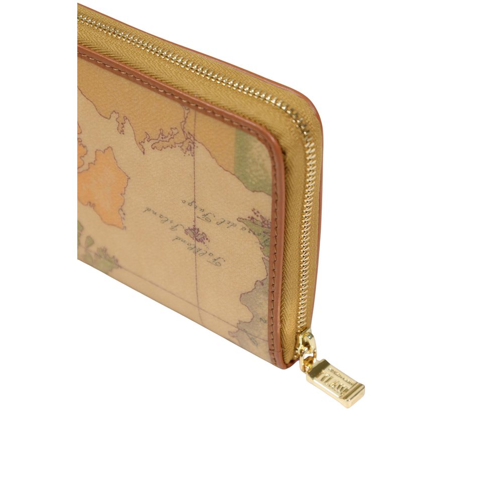Alviero Martini Prima Classe Beige Leather Wallet