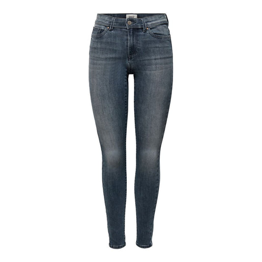 Jeans by Only for women in stretch denim cotton polyester blue presents a refined pantology silhouette, artfully defined by a refined pantology skinny, long, and a sophisticated .