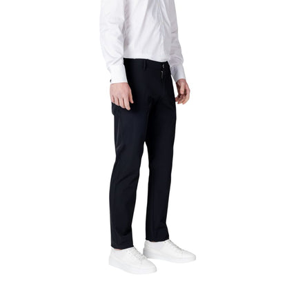 Armani Exchange Black Cotton Casual Pants