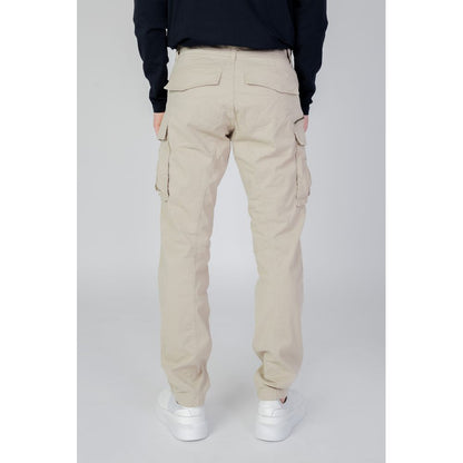 Replay Beige Cotton Cargo Pants