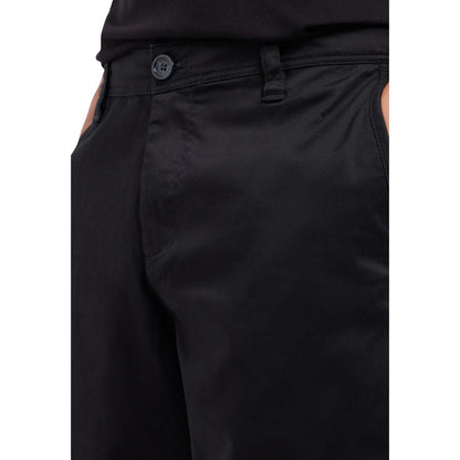 Armani Exchange Black Cotton Bermuda Shorts
