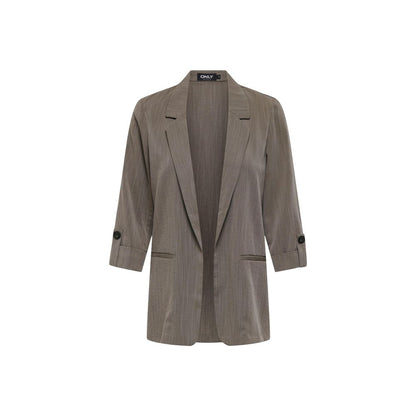 Only Beige Viscose Blazer