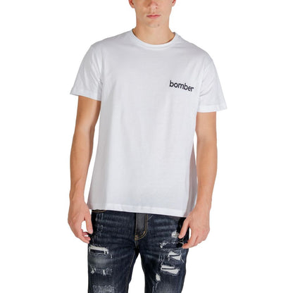 The Bomber White Cotton Sportswear