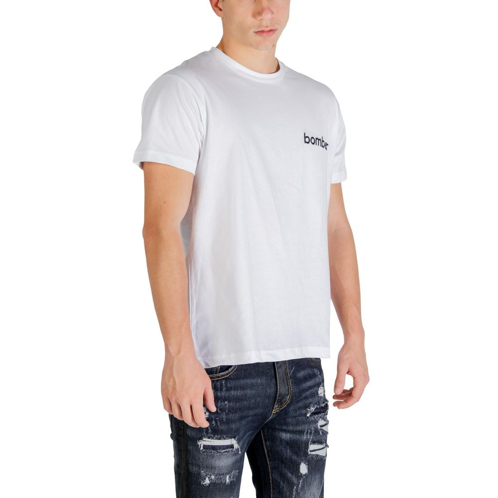 The Bomber White Cotton Sportswear