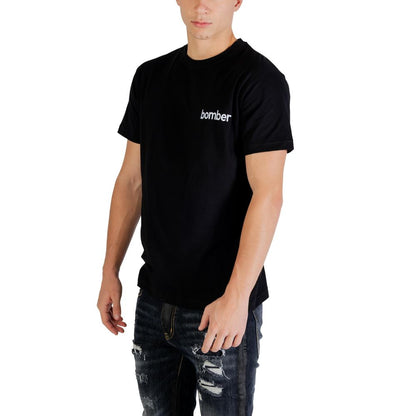 The Bomber Black Cotton Sportswear