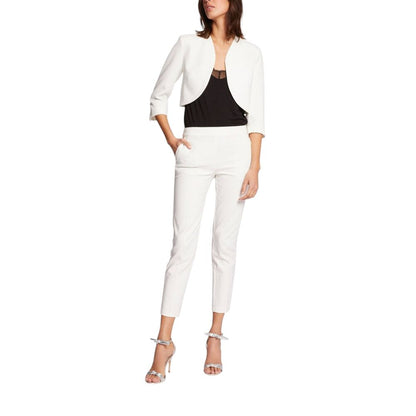 Morgan De Toi White Polyester Sleeveless Jacket