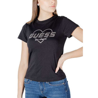 Guess Active Black Cotton T-Shirt