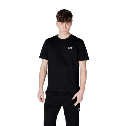EA7 Emporio Armani Black And White Cotton Sportswear