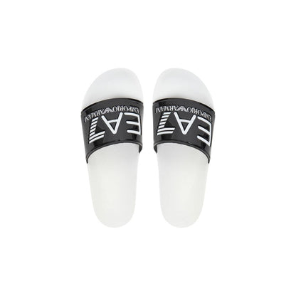EA7 Emporio Armani Black And White Pvc Slippers