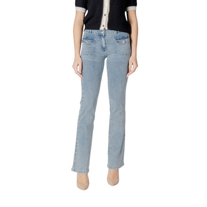 Morgan De Toi Blue Cotton Skinny Jeans