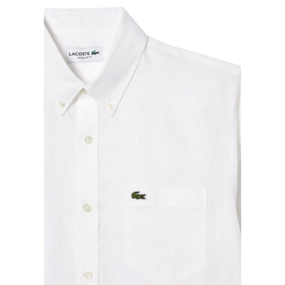 Lacoste White Linen Shirt