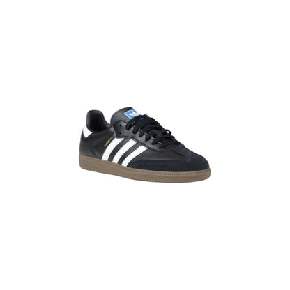 Adidas Originals Black Leather Athletic Sneakers