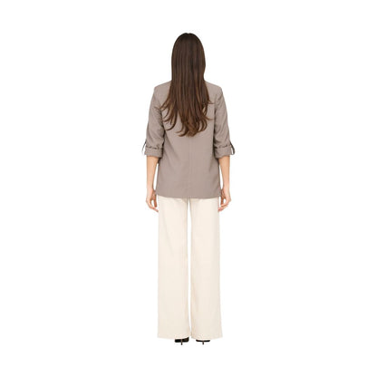 Only Beige Viscose Blazer