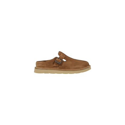 Clarks Beige Suede Leather Clogs