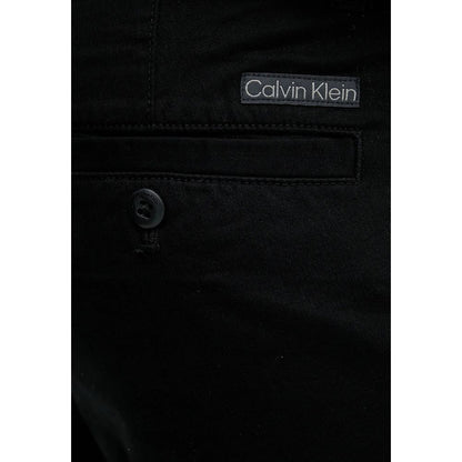 Calvin Klein Jeans Black Cotton Casual Pants