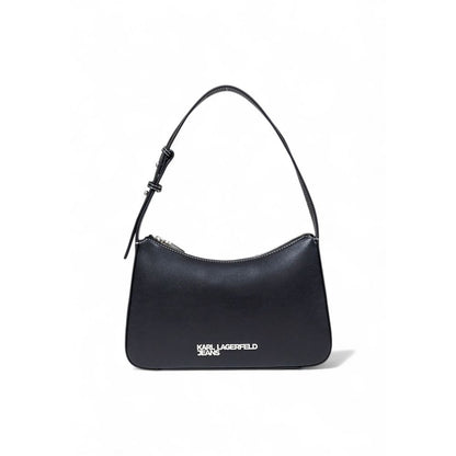 Karl Lagerfeld Black Artificial Leather Handbag