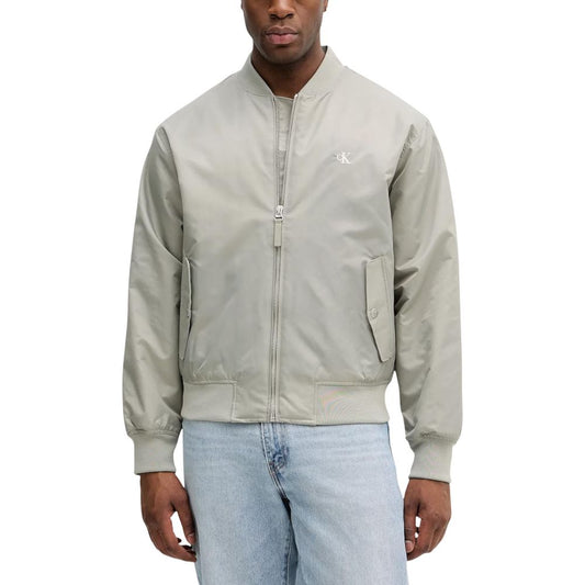 This Bomber Jacket by Calvin Klein Jeans for men in polyamide bicolour exhibits a edgy silhouette, meticulously detailed with functional pockets and a edgy for a edgy finish.
