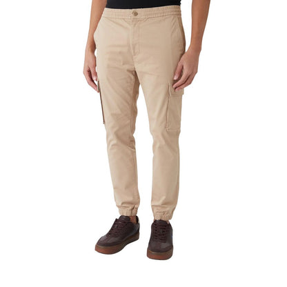Calvin Klein Jeans Beige Cotton Cargo Pants