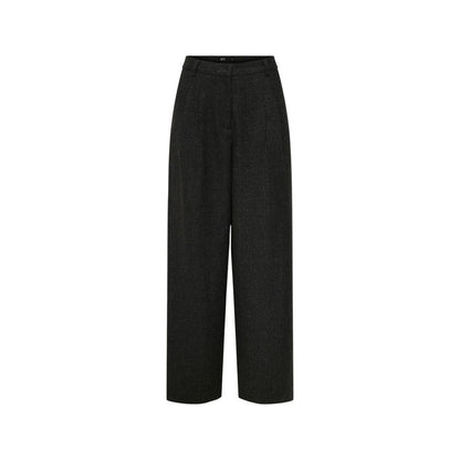 Jacqueline De Yong Black Polyester Flared Pants