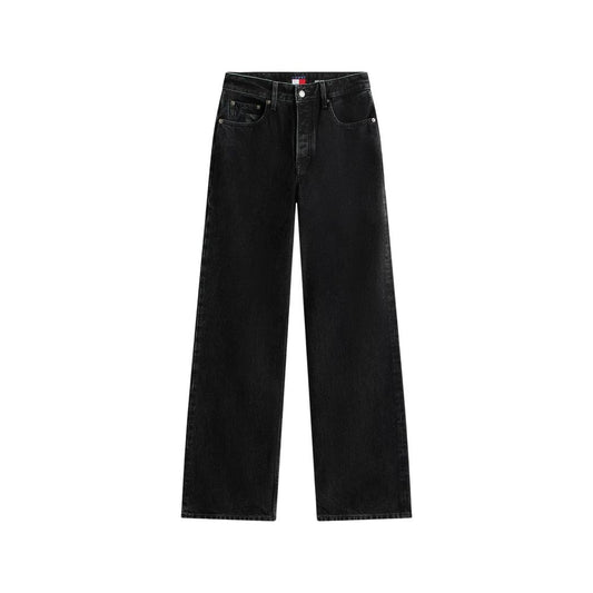 Jeans by Tommy Hilfiger Jeans for women in lyocell & denim cotton black features a refined silhouette with a refined flared, bootcut & wide, defined by a high rise and a refined long for a refined finish.