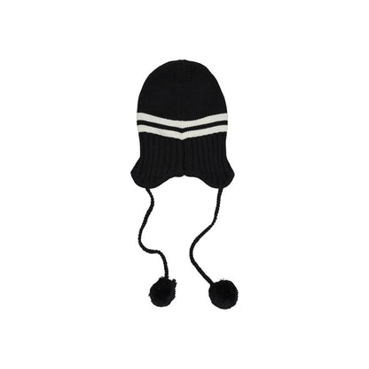 Tommy Hilfiger Jeans Black And White Recycled Wool Cap (Baseball Hat)