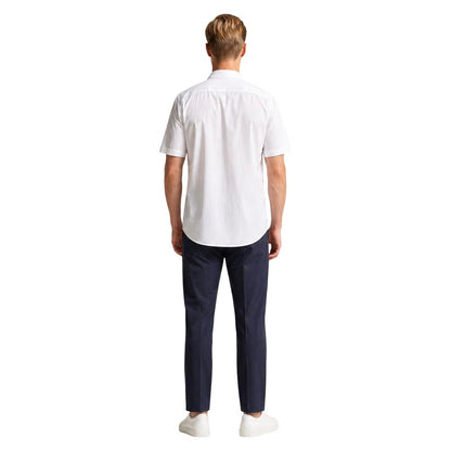 Armani Exchange White Polyamide Shortsleeve Shirt