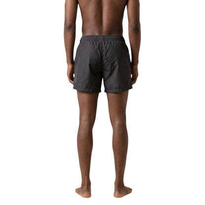 EA7 Emporio Armani Black Polyester Swim Shorts