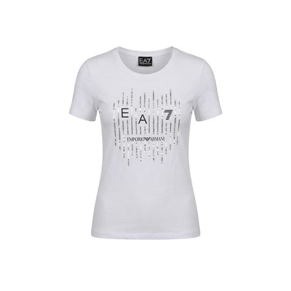 EA7 Emporio Armani White Cotton T-Shirt