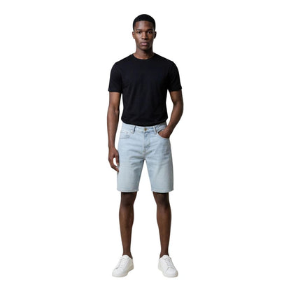 Antony Morato Light Blue Cotton Bermuda Shorts