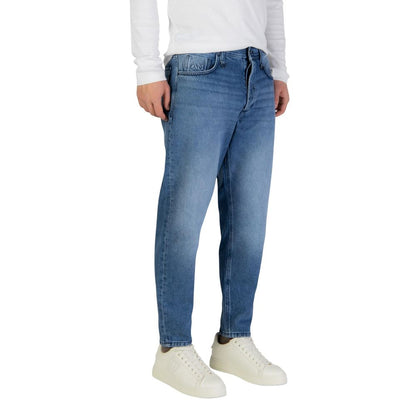 Antony Morato Blue Cotton Relaxed Fit Jeans