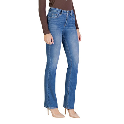Liu Jo Women's Skinny Flared Bootcut Stretch Denim Cotton Jeans - Blue